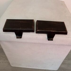 Elegant Brown Christmas Stocking Shelf/Fireplace Hooks